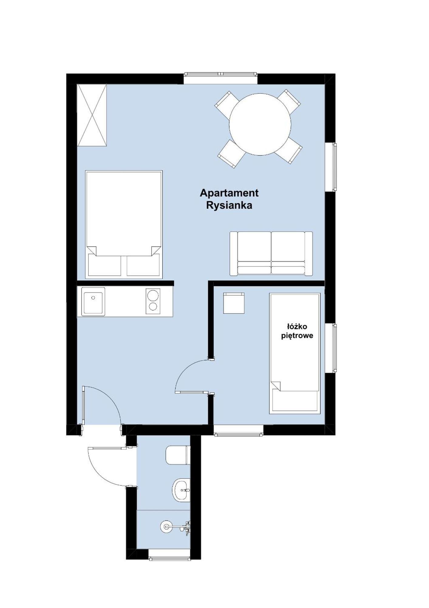 W Deski Dom Apartamenty Krzyżowa Εξωτερικό φωτογραφία